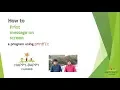 4 Printf function part 1 for displaying a message HINDI