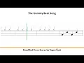 The Gummy Bear Song - Starter Level Drum Score
