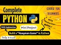 Build a Hangman Game in Python Mini Project Python Full course for Beginners