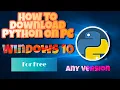 How to Download Python on Windows 10 2025 Tutorial Latest Version