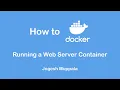 Running a Web Server Container Exercise