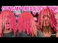 BLEACHING AND DYING MY LOCS PINK GONE WRONG