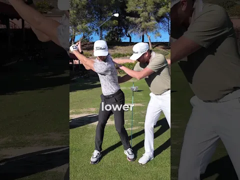 Cover the Lead Side Like This  #golfswing #golftips