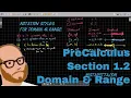 PreCalculus - Section 1 2