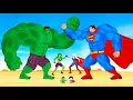 Lagu Evolution Of Team HULK Family Vs Evolution Of Team SUPERMAN Family: Who Is The King Of Super Heroes?