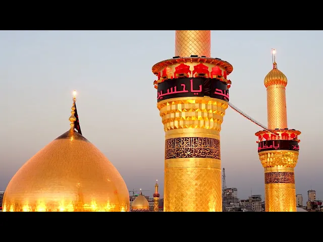 ⁣فيديوهات خام لقبة ومنارة الامام الحسين عليه السلام (6) بدون حقوق و بدقة 4k 60p