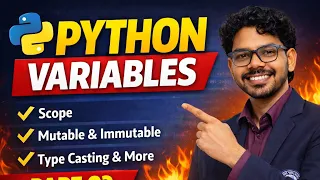 Python Variables Tutorial Part 2 Variable Scope Type Casting Delete Variable Data Types