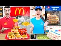 Download Lagu WIE OPENT HET BESTE RESTAURANT IN ONS HUIS?! *McDonalds vs Domino's Pizza* #535
