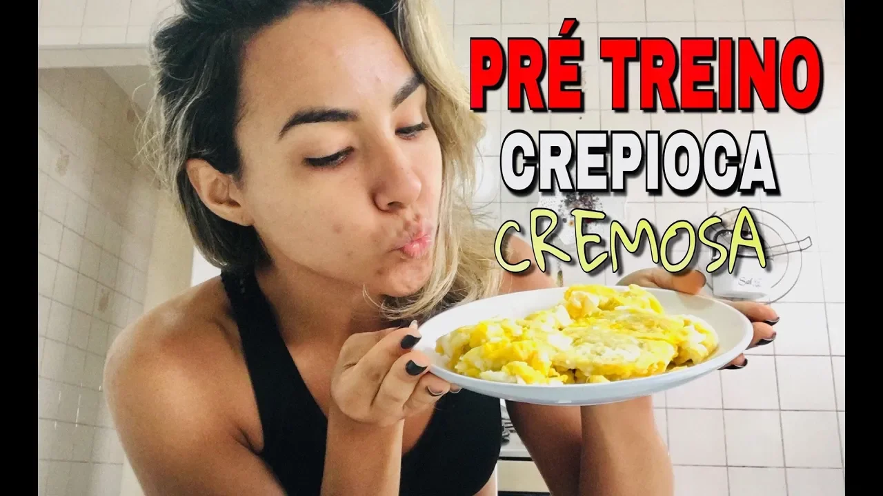 MEU PRÉ TREINO: CREPIOCA CREMOSA (OVO MEXIDO COM TAPIOCA)
