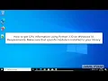 How to get CPU Information using cpuinfo module of Python 3 on Windows 10