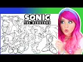 Coloring Sonic the Hedgehog Characters Sonic Shadow Tails Amy Rose Robotnik Coloring Pages