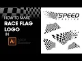 How to make Race Flag Logo in Adobe illustrator