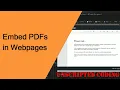 Embedding PDFs in your web apps Unscripted Coding