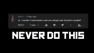 Modifying parent variables in python - Don t do this