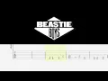 No Sleep till Brooklyn - Beastie Boys - Original Track and Scrolling Guitar Tab