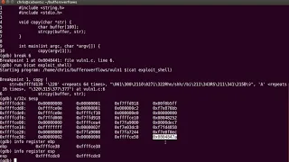 buffer overflow demo code execution shell