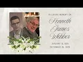 Deer Park Church Memorial Service Ken Webber Jan 3 2026