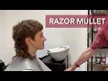Curly PIXIE MULLET with a RAZOR