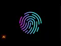 Fingerprint Design In Adobe Illustrator cc 2021 Tutorial