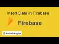 How to Insert Data in Firebase Realtime Database Android studio firebase example 2022