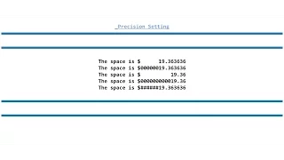 PHP Tutorial of Precision setting