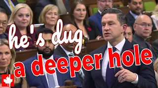 Instead Of Cleaning Up Liberal Mess Carney Has Dug A DEEPER HOLE Poilievre S Budget 2025 Speech 