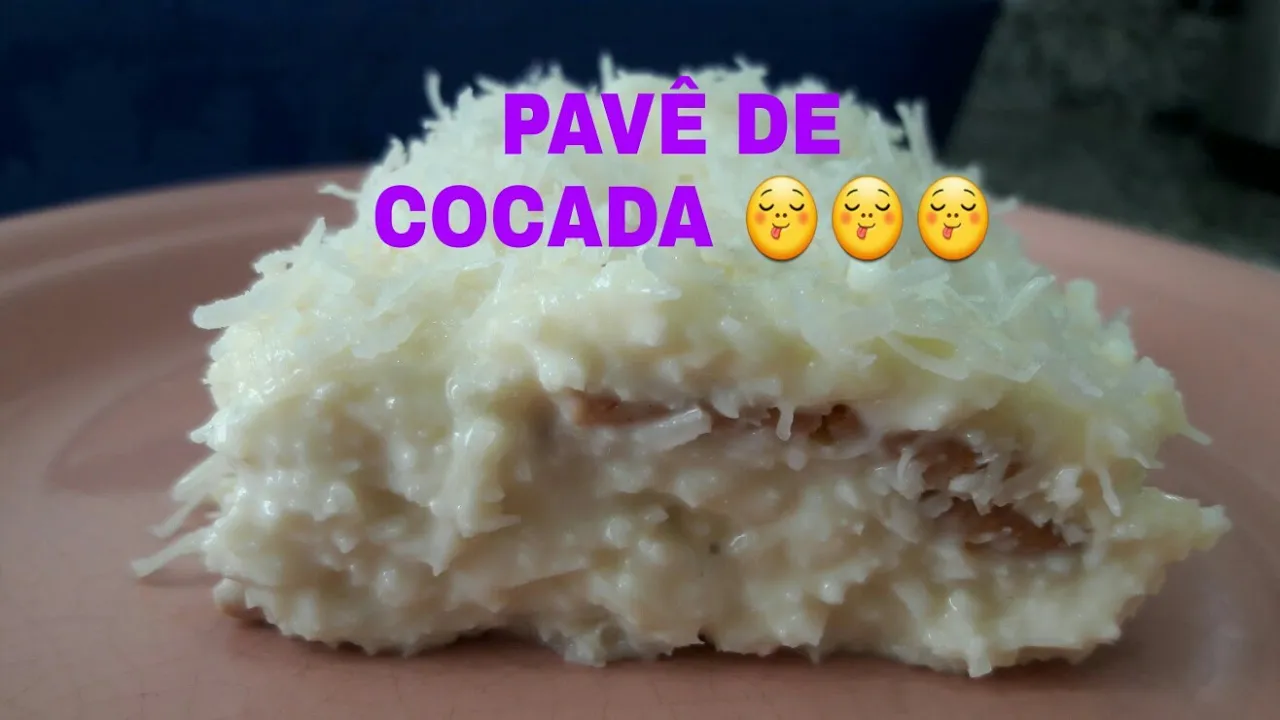 FIZ UM DELICIOSO PAVÊ E PRA COMER DE COCADA!!!