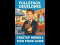 Fullstack Developer Explained for Recruiters Startup Hiring Tech Stack Guide - Restaurant Analogy