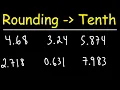 Rounding Decimals to The Nearest Tenth