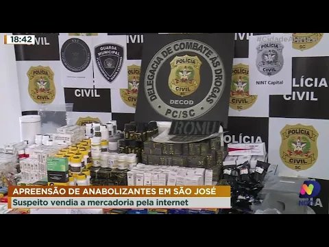 Apreensão de anabolizantes em São José, suspeito vendia a mercadoria pela internet