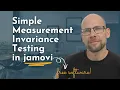 Measurement Invariance Made Simple Comparing Latent Group Means in jamovi