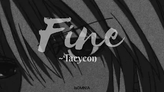 taeyeon fine slowed cathedral audio edit insnomia 