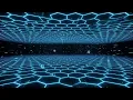 Neon Hexagon Grid Digital Tunnel Seamless Loop 4K No Copyright