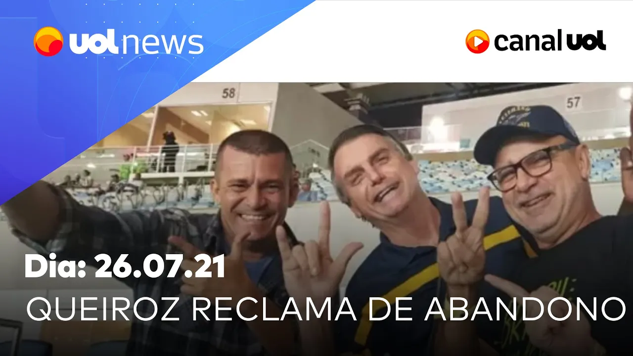 Queiroz reclama de abandono de Bolsonaro e diz que "metralhadora está cheia" | UOL News (26/07/2021)