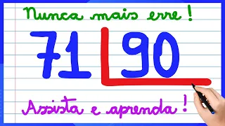 Nunca mais erre divisão! Aprenda como fazer continha de dividir!