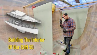 Optimizing Our Boat Layout & Crafting Rounded Corner Bulkheads – Ep. 425 RAN Sailing