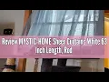 Review MYSTIC-HOME Sheer Curtains White 63 Inch Length Rod Pocket Voile Drapes for Living Room Bed