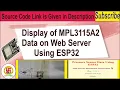 Display of MPL3115A2 Data on Web Server using ESP32
