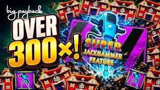 OVER 300X SUPER JACKHAMMER!!! Huff N' Puff Link Slots!