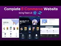 Complete Ecommerce Website Using React JS React JS Projects 2024
