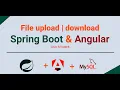 Spring Boot File Upload and Download Angular 17 File Upload and Download