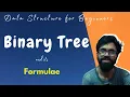 Introduction to Binary Tree and Its Important Formula Binary Tree Hindi DSA Series