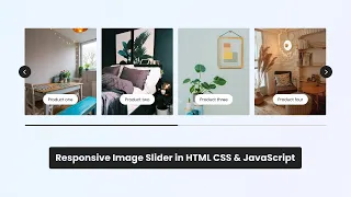 Create Responsive Image Slider in HTML CSS and JavaScript Image Slider HTML CSS JavaScript