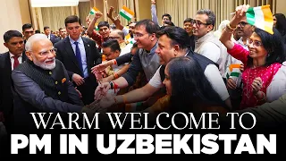 LIVE: PM Modi arrives to a warm welcome in Uzbekistan