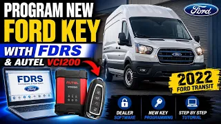 Programming a NEW Ford Key With FDRS Dealer Software Autel VCI200