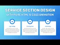 How To Make Service Section For Html And Css Responsive Services Section Using Only Html Css