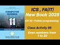 Python While Loop Program - Print Even Count Odd Numbers Class 11 Computer Science