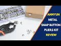 How To Install Heavy Duty Snap Button Fasteners AnnYun Snap Fastener Kit