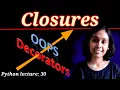Python Lect 30 Closures in Python Decorators Part 2 Python Tutorials