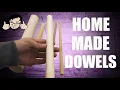Make custom wood dowels with a router